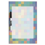 Pastel Rainbow Pixel Pattern Dry-Erase Board