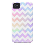 Pastel Rainbow White Chevron casemate cases