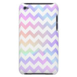 Pastel Rainbow White Chevron Barely There iPod Covers