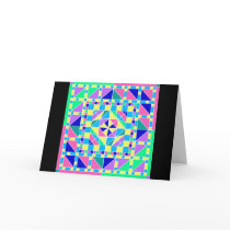 Pastel Rangoli w/ Black Border 4 Diwali Card by lisajparker Pastel Rangoli w/ Black Border 4 Diwali Card