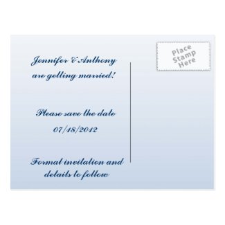 Pastel Reflections Save the Date Post Cards