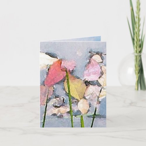 Pastel Reflections Thank You zazzle_card