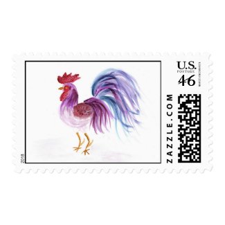 Pastel Rooster by EelKat stamp
