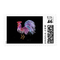 Pastel Rooster by Wendy C. Allen stamp