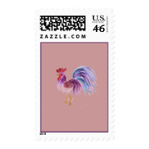 Pastel Rooster by Wendy C. Allen Postage