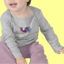 Pastel Rooster by Wendy C. Allen t-shirts