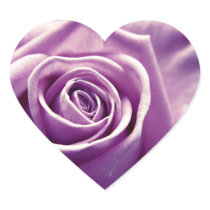 Pastel Rose heart shaped stickers (muted lilac) stickers