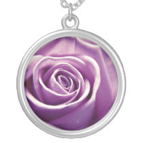 Pastel Rose necklace (muted lilac) necklaces