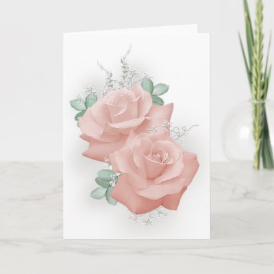 Pastel Roses Greeting Card