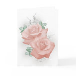 Pastel Roses Greeting Card