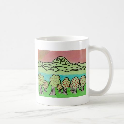 pastel scenic mug