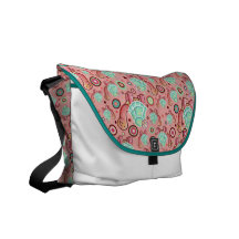 Pastel Shell Flower Tortoise Pattern Commuter Bag