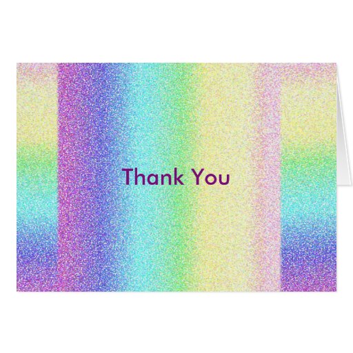 Pastel Speckled Thank You Greeting Card Zazzle