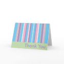 Pastel Striped Thank You cards