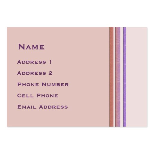Pastel Stripes Business Business Cards (front side)