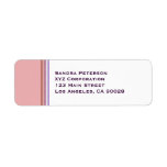 Pastel Stripes Business Custom Return Address Label
