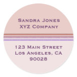 Pastel Stripes Business stickers