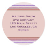 Pastel Stripes Business stickers