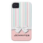 pastel stripes pattern design iphone 4 covers