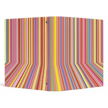 Pastel Strips Vinyl Binders