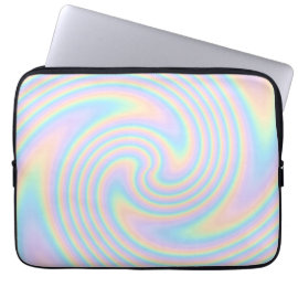 Pastel Swirl Twist Design. Laptop Computer Sleeves