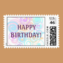 Pastel Swirls postage