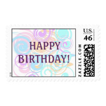 Pastel Swirls postage