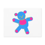 Pastel Teddy Bear Postcard