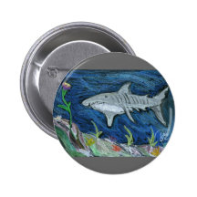 Pastel Tiger Shark Pins