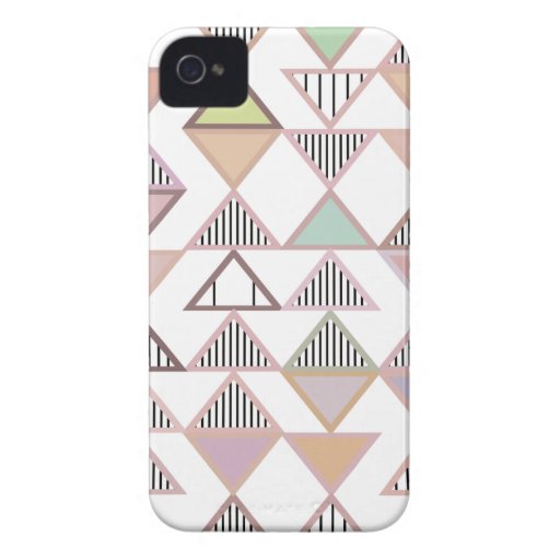Pastel Triangles Pattern iPhone 4/4S Case-Mate iPhone 4 Covers
