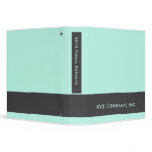 pastel turquoise business 3 ring binders