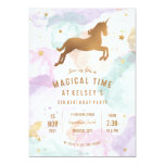 Pastel Unicorn Birthday Party Invitation
