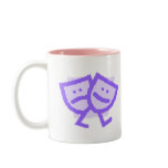 Pastel Walking Drama Masks, Drama Mama mugs