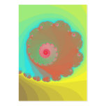 Pastel Watercolor Spiral Fractal Business Card