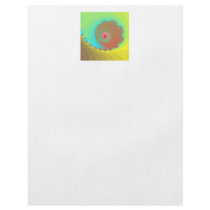 Pastel Watercolor Spiral Fractal Custom Flyer