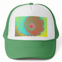 Pastel Watercolor Spiral Fractal Trucker Hat