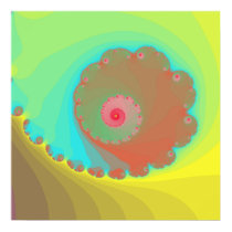 Pastel Watercolor Spiral Fractal