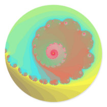 Pastel Watercolor Spiral Fractal