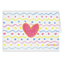 Pastel Waves Card cards