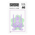 Pastel Wedding Candles (2) (Customize) postage by bridalbydesign Pastel Wedding Candles (2) (Customize) postage