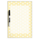 Pastel Yellow Polka Dot Dry-Erase Board
