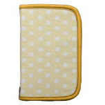 Pastel Yellow Polka Dot Folio Planners