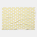 Pastel Yellow Polka Dot Kitchen Towels