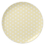 Pastel Yellow Polka Dot Plate