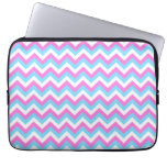Pastel Zig Zag Stripes. Computer Sleeves