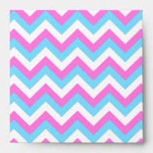 Pastel Zig Zag Stripes. Envelopes