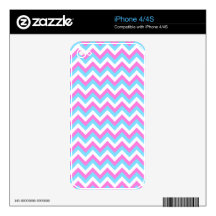 Pastel Zig Zag Stripes. iPhone 4S Decals
