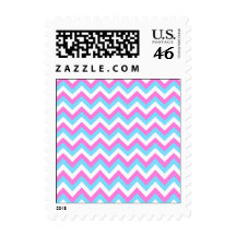 Pastel Zig Zag Stripes. Postage Stamps
