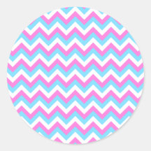 Pastel Zig Zag Stripes. Sticker