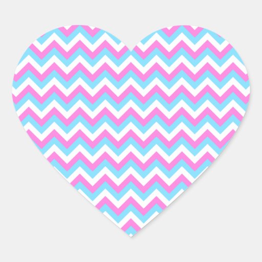 Pastel Zig Zag Stripes. Stickers